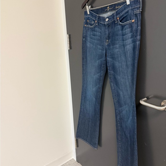 7 For All Mankind size 30 EUC classic Indigo Boot Cut Jeans - Picture 5 of 16